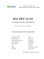 TIỂU LUẬN tên học phần cảm biến và xử lý tín hiệu đo dùng encoder 100 xung 2 kênh đo tốc độ quay và xác định chiều quay 