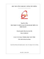 Phát hiện và phân loại âm thanh ho trên các thiết bị iot 