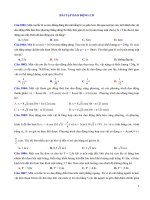 Vật lý lớp 12  200 câu hỏi ôn tập chương 1   dao động cơ học   phần 6 (200 câu)   file word có đáp án doc