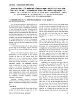 Ảnh hưởng của miền bê tông bị hạn chế và cốt đai đến ứng xử của kết cấu nhà bê tông cốt thép chịu động đất