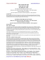 HỆ THỐNG LẮP ĐẶT ĐIỆN CỦA CÁC TÒA NHÀ – PHẦN 5-55: LỰA CHỌN VÀ LẮP ĐẶT THIẾT BỊ ĐIỆN – CÁC THIẾT BỊ KHÁC