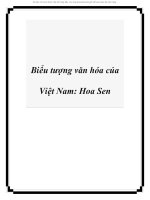 Tiểu luận Biểu hiện văn hóa Việt Nam  Hoa Sen