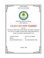 121  ỨNG DỤNG PHÂN TÍCH cơ bản TRONG xác ĐỊNH cơ hội đầu tư vào các cổ PHIẾU NGÀNH CÔNG NGHỆ TRÊN HOSE tại CÔNG TY cổ PHẦN CHỨNG KHOÁN VPS 