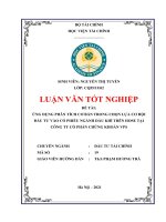 154  ỨNG DỤNG PHÂN TÍCH cơ bản TRONG CHỌN lựa cơ hội đầu tư vào cổ PHIẾU NGÀNH dầu KHÍ TRÊN HOSE tại CÔNG TY cổ PHẦN CHỨNG KHOÁN VPS 