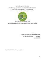 Xanthan gum và ứng dụng trong thực phẩm 