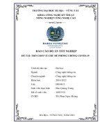 Trò chơi về chủ đề phòng chống  covid 19  