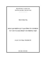 (Luận văn thạc sĩ) đào tạo nhân lực tại công ty cổ phần tư vấn và giải pháp văn phòng việt 
