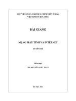 Bài giảng Mạng máy tính và internet: Phần 2 - ThS. Nguyễn Viết Tuấn