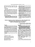 Đánh giá tính an toàn và hiệu quả của viên trĩ thiên dược trên bệnh nhân trĩ nội độ II có chảy máu theo các thể bệnh y học cổ truyền