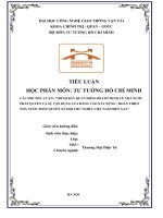TRÌNH BÀY QUAN ĐIỂM HỒ CHÍ MINH VỀ NHÀ NƯỚC PHÁP QUYỀN VÀ SỰ VẬN DỤNG CỦA ĐẢNG VÀO XÂY DỰNG , HOÀN THIỆN NHÀ NƯỚC PHÁP QUYỀN XÃ HỘI CHỦ NGHĨA VIỆT NAM HIỆN NAY