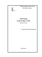 Bài giảng Kinh tế vĩ mô: Phần 1 - Trường ĐH Thăng Long