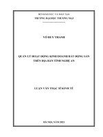 (Luận văn thạc sĩ) QUẢN lý HOẠT ĐỘNG KINH DOANH bất ĐỘNG sản TRÊN địa bàn TỈNH NGHỆ AN 