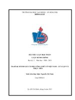 Đánh giá cán bộ công chức ở việt nam lý luận và thực tiễn