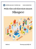 Phân tích mô hình kinh doanh của sàn giao dịch thương mại điện tử shopee