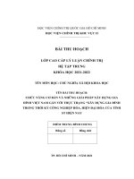 BÀI THU HOẠCH:  CHỨC NĂNG CƠ BẢN VÀ NHỮNG GIẢI PHÁP XÂY DỰNG GIA ĐÌNH VIỆT NAM GẮN VỚI THỰC TRẠNG “XÂY DỰNG GIA ĐÌNH TRONG THỜI KỲ CÔNG NGHIỆP HÓA, HIỆN ĐẠI HÓA CỦA TỈNH ST HIỆN NAY