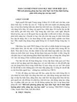 Báo cáo biện pháp giáo dục hiệu quả thi giáo viên giỏi môn ngữ văn 8 