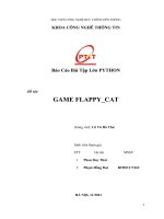 Báo cáo bài tập lớn PYTHON đề tài GAME FLAPPY CAT 