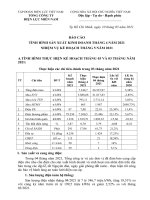 BÁO CÁO TÌNH HÌNH SẢN XUẤT KINH DOANH THÁNG 4 NĂM 2021 NHIỆM VỤ KẾ HOẠCH THÁNG 5 NĂM 2021 - TỔNG CÔNG TY ĐIỆN LỰC MIỀN NAM