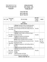 Kế hoạch giáo dục SINH 6 2020-2021