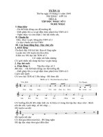 ÂM NHẠC  LỚP 5 - TẬP ĐỌC NHẠC