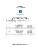 ỔI THẢO LUẬN THỨ sáu QUY ĐỊNH về DI CHÚC bộ môn pháp luật về tài sản, quyền sở hữu tài sản và quyền thừa kế 