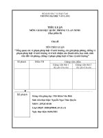 Tổng quan các vi phạm pháp luật về môi trường, các giải pháp phòng, chống vi phạm pháp luật về môi trường và trách nhiệm của thanh niên, học sinh, sinh viên đối với phòng, chống vi phạm pháp luật về bảo vệ môi trường