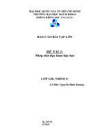 BÁO cáo bài tập lớn đề tài 3 phép thử đạo hàm bậc hai 
