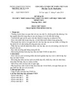 KẾ HOẠCH TỔ CHỨC TRIỂN KHAI THỰC HIỆN TỔ CHỨC LỚP HỌC THEO MÔ HÌNH VNEN