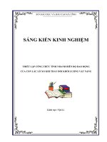 SKKN thiết lập công thức tính nhanh biên độ dao động của con lắc lò xo khi thay đổi khối lượng vật nặng 