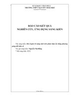 SKKN rèn luyện kĩ năng tính tích phân hàm ẩn bằng phương pháp đổi biến số 