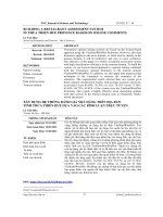 Xây dựng hệ thống đánh giá nhà hàng trên địa bàn tỉnh Thừa Thiên Huế dựa vào các bình luận trực tuyến