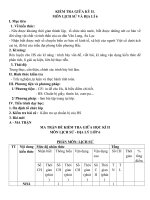Đề kiểm tra giữa kì 2 môn lịch sử và địa lý 6, sách kết nối tri thức với cuộc sống, có ma trận, bảng đặc tả, đáp án (có tiết ôn tập) 