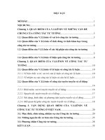 TIEU LUAN CAO HỌC_ một số quan điểm cơ bản của v i lênin về công tác tư tưởng và sự vận dụng ở việt nam