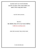 Hệ thống tra cứu luật giao thông (đồ án 2) 