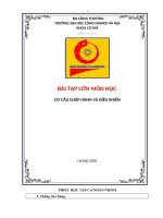 Bài tập lớn cơ cấu chấp hành máy uốn tôn thủy lực