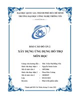 Xây dựng ứng dụng hỗ trợ môn học 