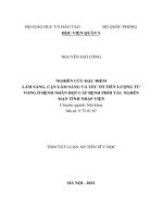 Nghiên cứu đặc điểm lâm sàng, cận lâm sàng và yếu tố tiên lượng tử vong ở bệnh nhân đợt cấp bệnh phổi tắc nghẽn mạn tính nhập viện TT 