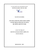Ứng dụng phương pháp nhúng đỉnh vào đồ thị hai phía để xây dựng hệ thống khuyến nghị 