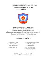 tiểu luận quan hệ lợi ích kinh tế ở việt nam và liên hệ thực tiễn về quan hệ lợi ích kinh tế ở việt nam hiện nay 