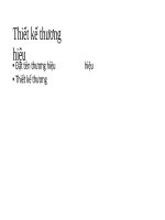 tiểu luận đặt tên thương hiệu 