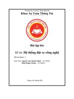 Bài tập lớn đề tài hệ thống đặt xe công nghệ 