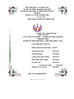 TIỂU LUẬN lý LUẬN của mác – LÊNIN về độc QUYỀN TRONG nền KINH tế THỊ TRƯỜNG  LIÊN hệ THỰC TIỄN  