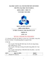 BÁO cáo bài tập lớn môn GIẢI TÍCH 1 TÍCH PHÂN lý thuyết trình bày các định lý cơ bản của vi tích phân, công thức newton lebnitz  các phương pháp tìm nguyên hàm  