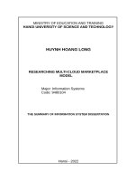 Nghiên cứu mô hình chợ ứng dụng đa đám mây.