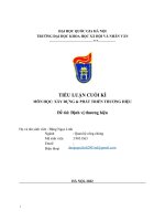 TIỂU LUẬN CUỐI kì môn học xây DỰNG  PHÁT TRIỂN THƯƠNG HIỆU đề tài định vị thương hiệu 