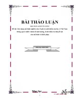 Xây dựng mô hình nghiên cứu về giá trị xuất khẩu của lúa  ở việt nam