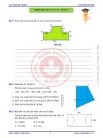 TOÁN 5 – PHIẾU BÀI TẬP TUẦN 21