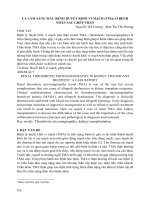 Ca lâm sàng mắc bệnh huyết khối vi mạch (TMA) ở bệnh nhân sau ghép thận