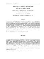 Định lượng aflatoxin M1 trong sữa thô bằng phương pháp LC-MS/MS