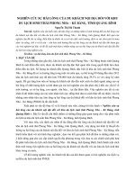 Nghiên cứu sự hài lòng của du khách nội địa đối với khu du lịch sinh thái phong nha – kẻ bàng, tỉnh quảng bình